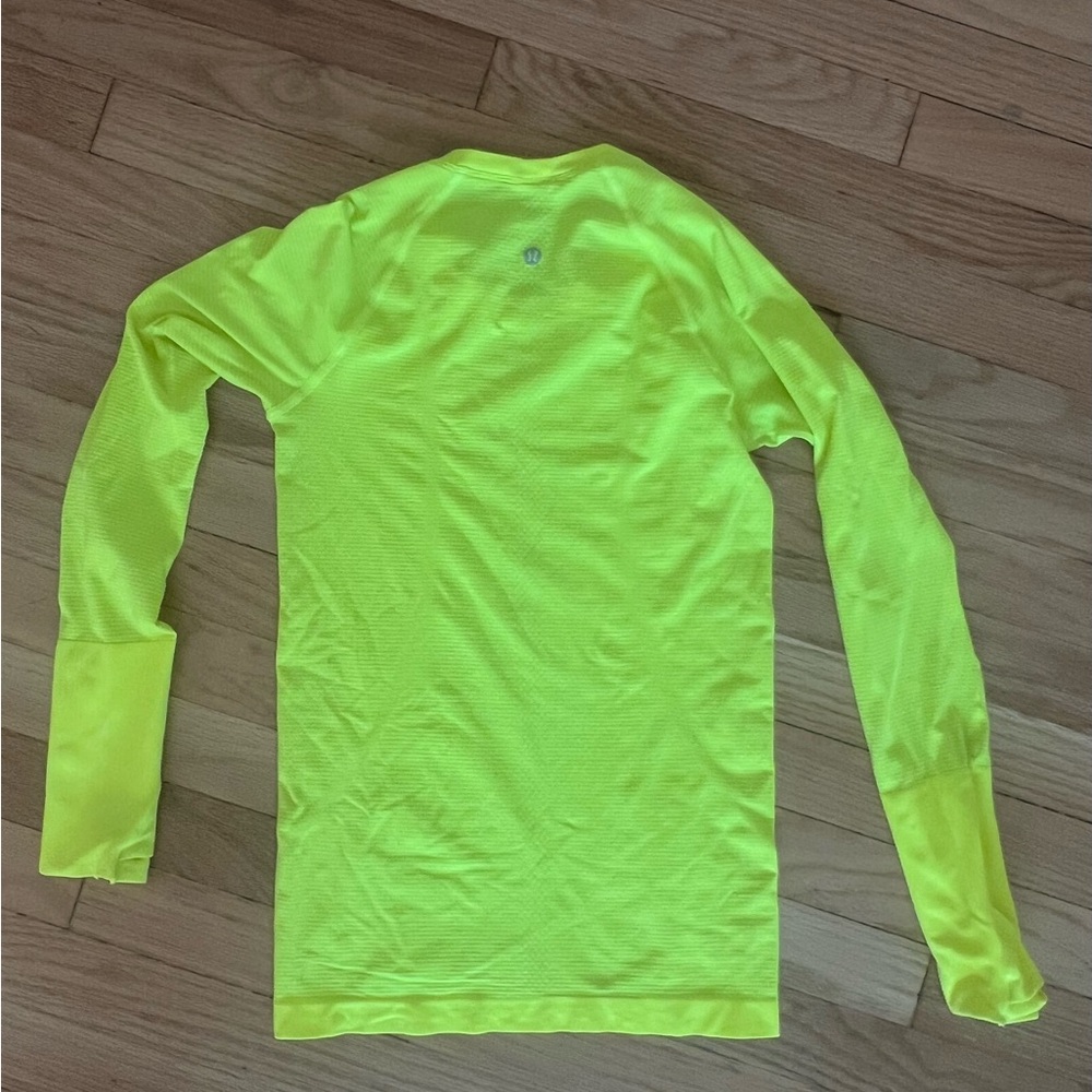 Women’s lululemon Neon Yellow Long Sleeve Shirt